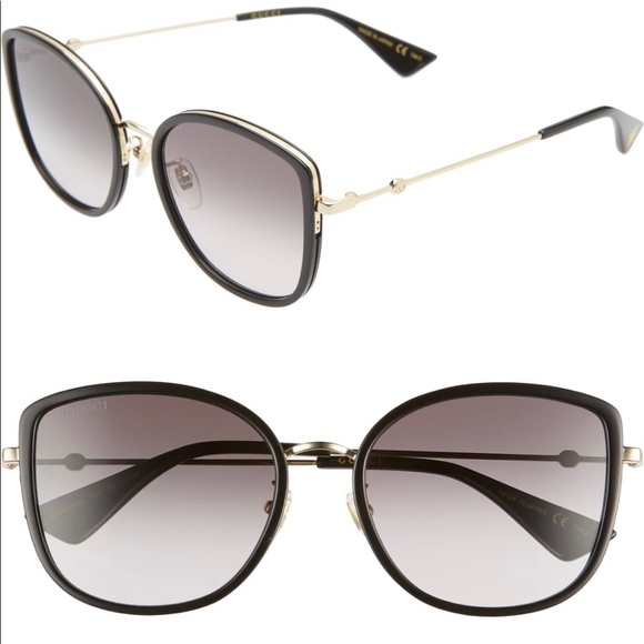 Gucci 56mm Gradient Cat eye Sungalsses - Picture 5 of 13